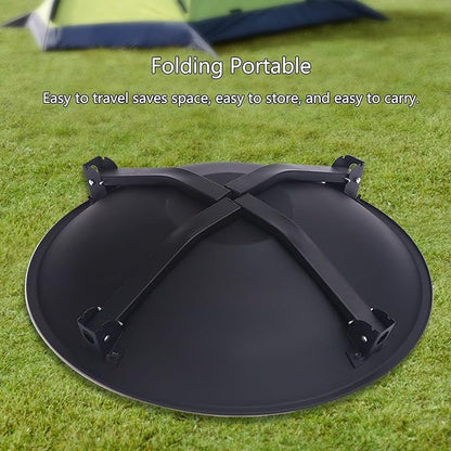 Extra Large Charcoal BBQ Grills Folding Portable Outdoor Barbecue Grill Oversize Cooking Area Stainless Steel Baking Net Perfect for Camping Picnics Garden Beach Party