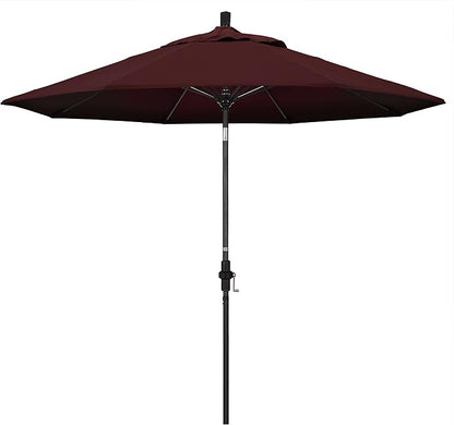 California Umbrella 9' Round Aluminum Pole Fiberglass Rib Market Umbrella