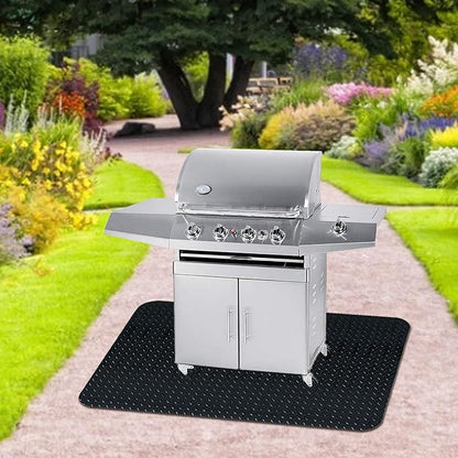 Fasmov 48 x 36 inches Grill Mat Grill and Garage Protective Mat, Protects Decks and Patios from Grease Splashes, PVC Flame Retardant Material