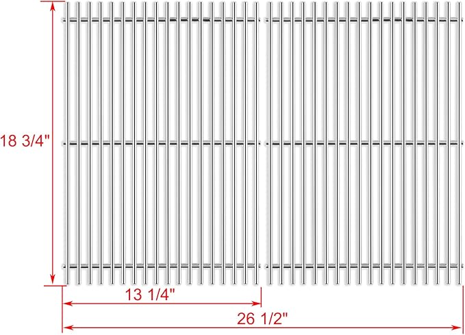 Genesis II E-310 Grates Replacement for Weber Genesis II E310 E-315 E-335 Genesis 2 Gs4 Grill Parts Replacement Grates 66095 Stainless Steel Cooking Grids II LX E-340 S-340 66802 Grates 300 Series