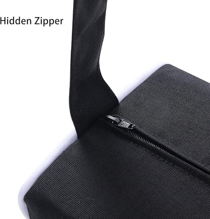 Enipate Outdoor Chaise Lounge Head Pillow, Pack of 2 Water Resistant Headrest Pillows with Elastic Band for Pool Patio Chairs