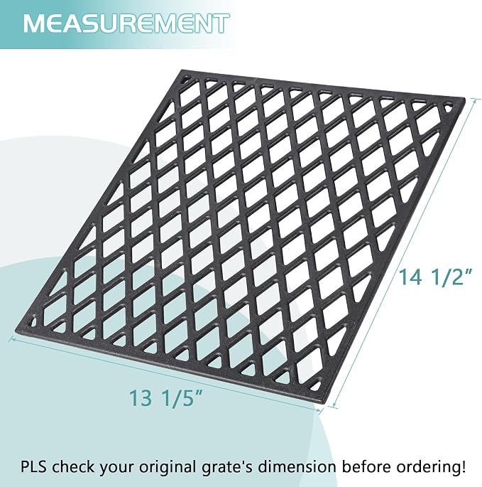 Grill Grates for Pit Boss 150 Series Smoker Parts Cast Iron Cooking Grid PB150 PB150PPG 150PPS PB150PPGS Smoking Rack Portable Tabletop Wood Pellet Replacement BBQ Accessory