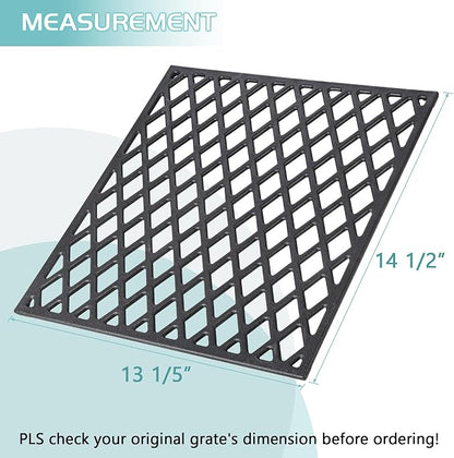 Grill Grates for Pit Boss 150 Series Smoker Parts Cast Iron Cooking Grid PB150 PB150PPG 150PPS PB150PPGS Smoking Rack Portable Tabletop Wood Pellet Replacement BBQ Accessory