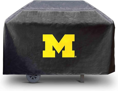 FANMATS 41196 Michigan Rectangular Grill Cover - Fits 3 and 4 Burner Grills - 68in x 21in x 35in