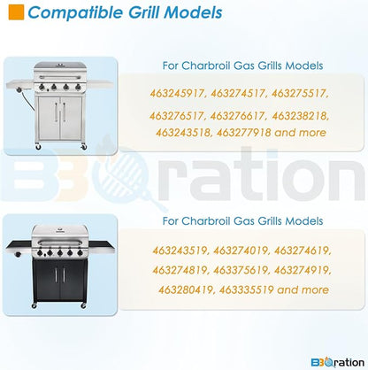 Grill Wheels for Charbroil Performance 463375719 466342119 463243518 3 Inch Caster Wheels Caster Locking for Charbroil Caster Socket for G350-0023-W2 Charbroil Grill Replacement Wheels
