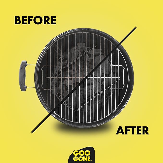 Goo Gone Grill and Grate Cleaner Spray (4 Pack) Cleans and Degreases BBQ Cooking Grates and Racks, Pellet and Electric Smokers- 24 Ounce