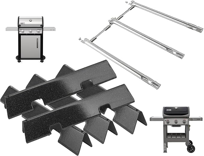 Spirit Grill Parts for Weber GS4 Spirit II/I 300 SER S310 E310 S320 S330 Weber Rebuild Kit Spirit 2 69898 69787 67025 Burners & Webber Part 7636 3400302 67046 69797 68843 Flavorizer Bars Replacement
