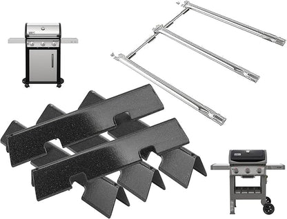 Spirit Grill Parts for Weber GS4 Spirit II/I 300 SER S310 E310 S320 S330 Weber Rebuild Kit Spirit 2 69898 69787 67025 Burners & Webber Part 7636 3400302 67046 69797 68843 Flavorizer Bars Replacement