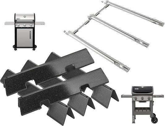 Spirit Grill Parts for Weber GS4 Spirit II/I 300 SER S310 E310 S320 S330 Weber Rebuild Kit Spirit 2 69898 69787 67025 Burners & Webber Part 7636 3400302 67046 69797 68843 Flavorizer Bars Replacement