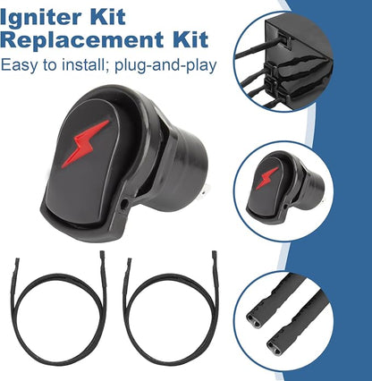 5-Outlets Grill Igniters Replacement Parts for Charbroil G515-0030-W2 DHLG-5A Ignitor Module Push Bottom Kit w/Wires for Charbroil Surefire Ignitior System Most Models