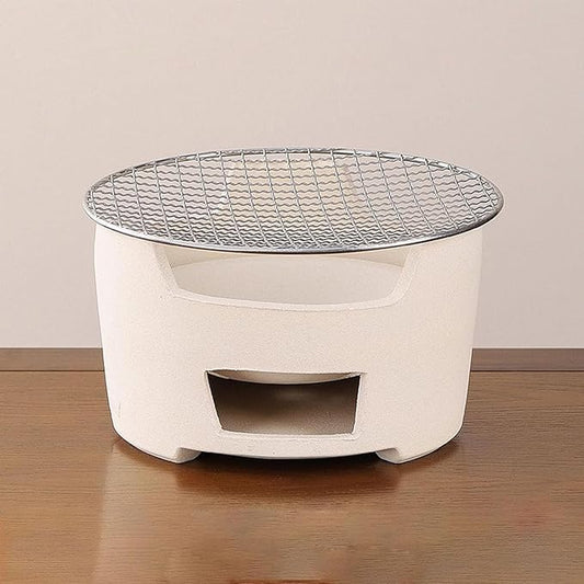 Pottery Barbecue Stove, Portable Wood Clay Charcoal Stove, Multipurpose Outdoor Charcoal Stove, Indoor Charcoal Grill,A-24CM