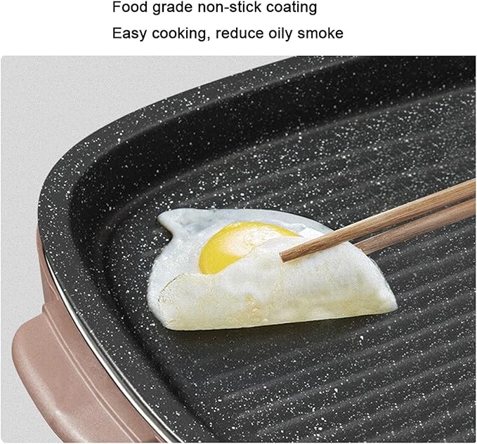Grill for Outdoor Smokeless Indoor Grill 1200W Electric Grill Griddle Removable Non-Stick BBQ Grill Griddle Capacity for 3-5 People Practical Barbecue Tools Barbecue Grill