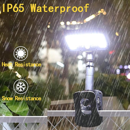 2 Pack Solar Clamp Lights Outdoor,3 Color Modes,LED Street,Grill for Grill, Rechargeable ABS+PS Texture for Camping Garden Pathway Solar