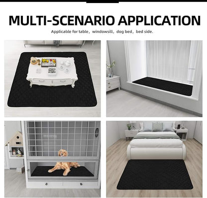 Easy-Going Sectional Couch Covers for Dogs L Shape Sofa Cover Reversible Sofa Slipcover Chaise Lounge Cover Furniture Protector Cover for Pets Dog Cat (42 x 68 inches, Black/Black) | Soft Sofa Slipcover For Dogs, Fits Left/Right Chaise Lounge Protector...
