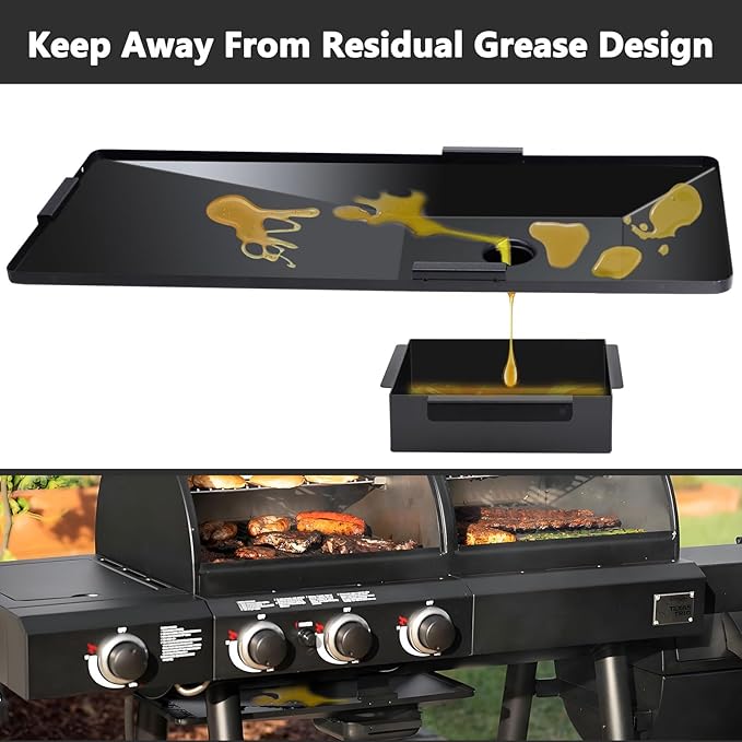 Criditpid Grill Replacement Parts for Char Griller 5050, 5650, 5072, Grease Tray Drip Pan, Heat Plates, Burner Tubes, Hanger Brackets, Ignitor for Char-Griller Replacement, Chargriller 5050 Parts.
