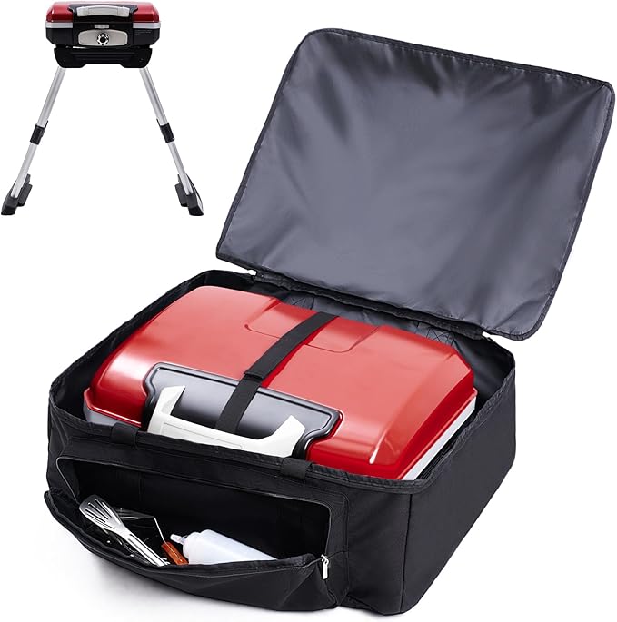 Carry Bag for Cuisinart CGG-180 Propane Grill with VersaStand, Portable Gas Grill Carry Case with Pocket for BBQ Accessories (Case Only)