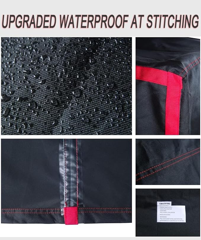 Premium Waterproof Smoker Cover Applicable to Pit Boss 3 Series Smoker PBV3G1 and Masterbuilt MPS230/Smoke Hollow 3615GW 34162G 3616DEW 34 in & 36 in Vertical Smokers COS-244 (Sealed-Seam)