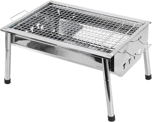 Portable Charcoal Grill Folding BBQ Grills for Camping Outdoor Barbecue Grill with Wire Meshes, Easy Carry for Camping BBQ, Backpacking, Picnic, Tailgate, Park,A-1