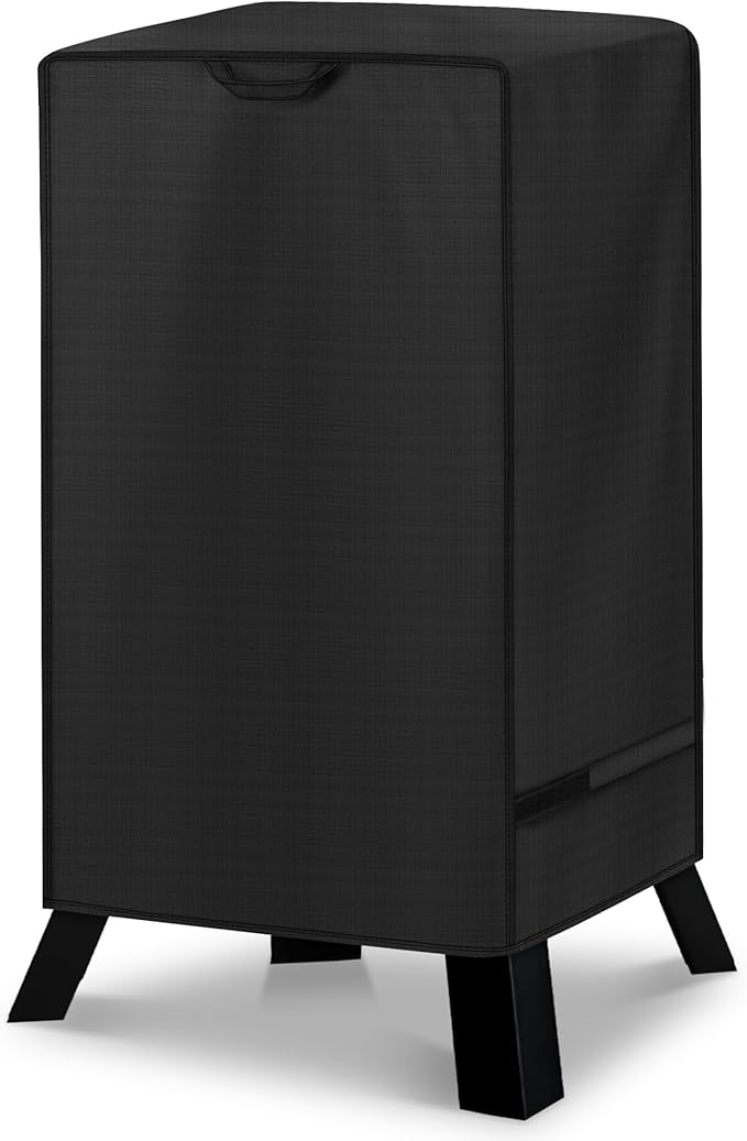 Unicook 30 Inch Electric Smoker Cover for Masterbuilt, Unique UV Resistant Waterproof Vinyl with Polyester Lining, Outdoor Digital Propane Vertical Smoker Cover, 19" W x 17" D x 33" H