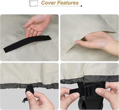 Patio Prep Table Cover for 52 Inch Keter Unity XL Portable Table, Waterproof Weather-Resistant BBQ Grill Prep Table Cover 54L x 22W x 35H