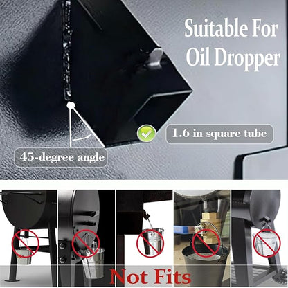 Upgraded Grease Bucket with Lid & 12 Foil Liners for Traeger - Smoker Drip Bucket, Grease Catcher Compatible with Pit Boss, Z Grills, Recteq Pellet Grill Accessories