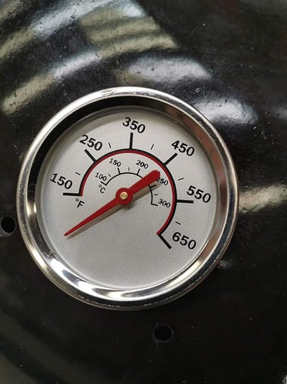 2.67 Inch Barbecue Grill Temperature Gauge for CharBroil 8566083 Pit BBQ Thermometer Fahrenheit and Heat Indicator for Meat Cooking, Stainless Steel Temp Gauge