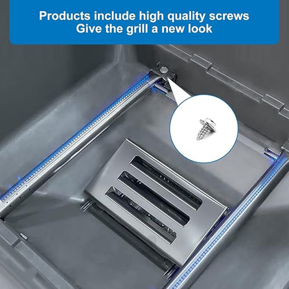 Uniflasy 7635 Flavorizer Bars & 69785 Burner Tubes for Weber Spirit I & II 200 Series Front Control, Fits Weber Spirit E210 E220 S210 S220, 15.3 Inch Heat Plates Replacement, Grill Burner Pipe Kit