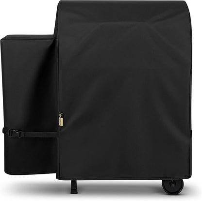 Arcedo Grill Cover Compatible with Traeger 20 / Tailgater 20 Series – Heavy Duty Waterproof Full-Length Outdoor Wood Pellet Smoker Cover for Junior, Bronson 20, Portable BBQ Grill Protector, Black