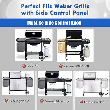7658 Griddle Replacement Parts for Weber Spirit and Spirit II 200 300 Griddle Accessories E-310 E-210 Cast Iron Flat Top Insert Plate II S-310 S-210 E-330 S-330 E-220 E-320 Genesis Silver Grill Parts