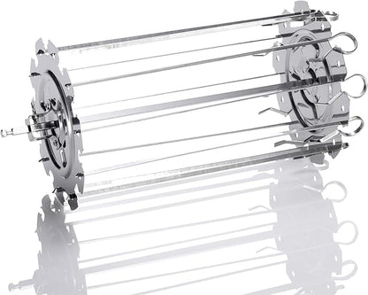 ROTO-Q 360 Skewer Set: Create Perfect Kebabs with This Rotisserie Attachment - For Meats, Vegetables, and More (Compatible with ROTOQ360 Rotisserie) | Skewer set fits the ROTO-Q 360 rotisserie for kebabs with meat and vegetables; verify compatibility b...