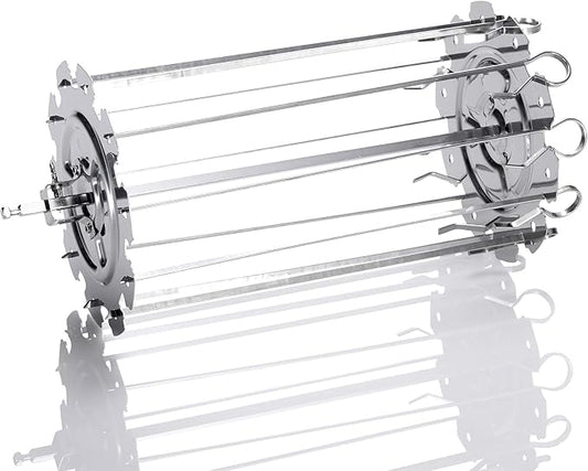 ROTO-Q 360 Skewer Set: Create Perfect Kebabs with This Rotisserie Attachment - For Meats, Vegetables, and More (Compatible with ROTOQ360 Rotisserie) | Skewer set fits the ROTO-Q 360 rotisserie for kebabs with meat and vegetables; verify compatibility b...
