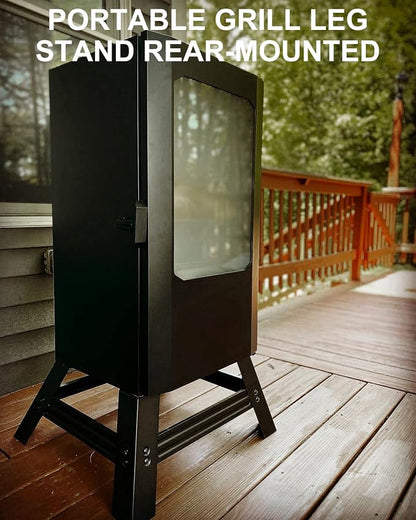 MixRBBQ Digital Electric Smoker Stand for Masterbuilt 40 Inch & 30 Inch | Smoker Legs with Wheels for Masterbuilt MB20101114 MB20071117 MB20070421 Universal Leg Extension Kit Accessories