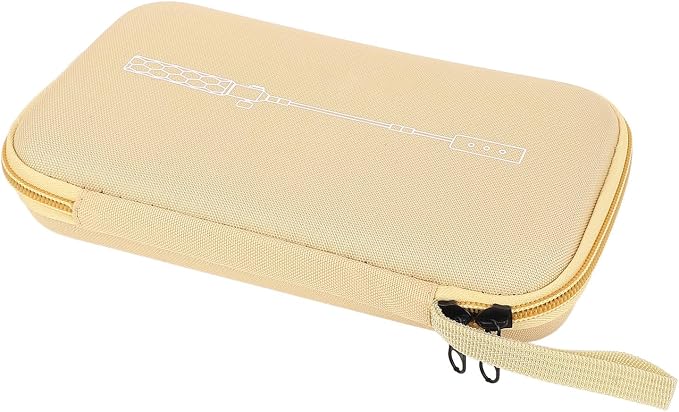 Dan&Dre EVA Shockproof Portable Camping Grill Flashlight Box/Cover with Large Capacity, Fixing Strap, Lightweight for Outdoor Activities, Camping, BBQ, Hiking (Khaki)