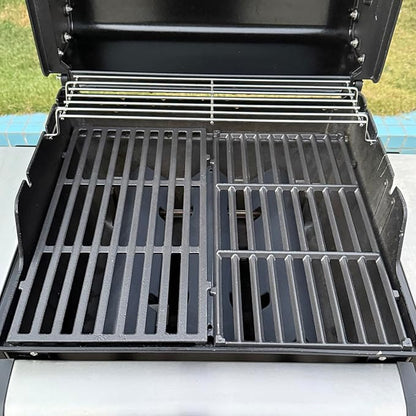 7637 Spirit II Grill Grates for Weber Spirit 2 Grill Parts GS4 Spirit II/I 200 SER E210 S210 E220,Webber Spirit 200/300(2025 Y) Replacement for Weber Grill Grate 7849 67022 69800 69799 Cast Iron 17.5"
