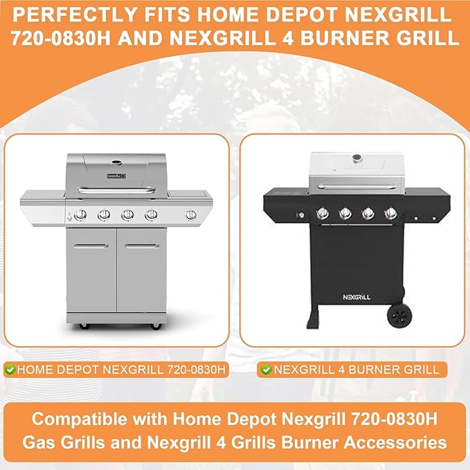 Grill Warming Rack for Home Depot Nexgrill 720-0830H Replacement Parts, Upper Rack for Nexgrill Replacement Parts 4 Burner Grills, Stainless Steel Warmer/Cooling Rack for Nexgrill Accessories