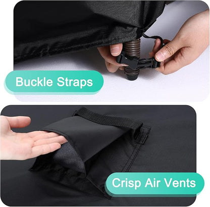 ABCCANOPY Patio Deck Box Cover Waterproof And Dustproof Winter Protection Outdoor Storage Box Cover Universal Furniture Cover 44x28x24 Black