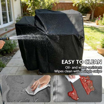 Grill Cover Replacrment Recteq RT-410/340 RT-B380 and Rec Tec RT-B380X Bullseye Deluxe Wood Pellet Grill, Full Length Heavy-Duty Premium Cover, Waterproof Moisture Proof Breathable