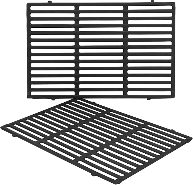 Leship 18.75" Grates for Weber Genesis II 300 Series Grills Genesis II E/S 310 315 325 330 335 Gas Grills, Cast Iron Grill Grates Replacement Parts for Weber 66095 66805 (18.75" x 13.25")