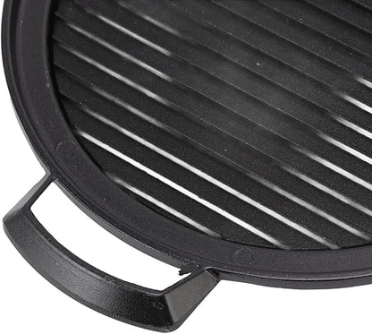 Hibachi Grill, Portable Charcoal Grill Japanese Tabletop BBQ Smokeless Wooden Base for Camping, Picnics, Garden, Beach Parties
