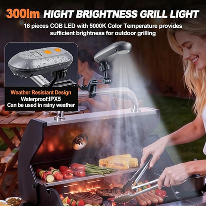 Grill Lights for Outdoor Grill with Rechargeable Battery for Blackstone Griddle and Weber Grill, Blackstone Griddle Accessories, BBQ Grilling Accessories for Outdoor Grill, Gifts for Men Dad
