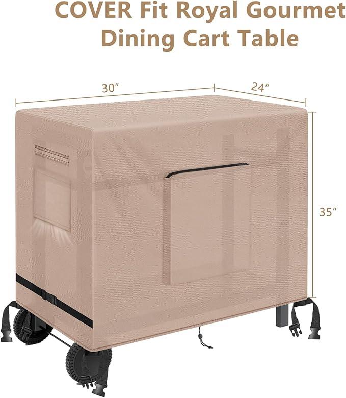 Kovshuiwe Outdoor Table Casing for 30 Inch Keter Unity XL Portable Outdoor Table, Bar Cart Cover for 30 inch Worktable, Waterproof Patio Dining Cart Cover-30"L x 24"W x 35"H Inch