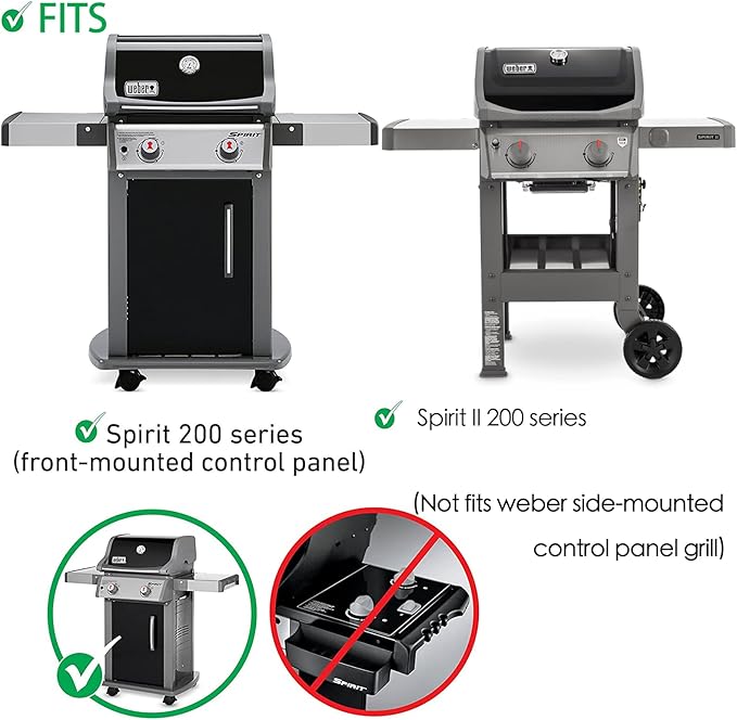Charbrofire Spirit 200 Series Grill Replacement Parts 7635 Flavorizer Bars 69785 Burner for Weber Spirit and Spirit II 200 Series E-210 E-220 S-210 S-220 Spirit ii E-210 ii S-210 Tube Burner