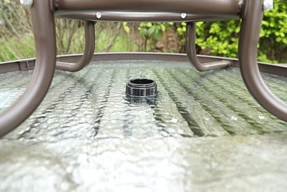 SUQ I OME Parasol Umbrella Hole Ring Plug and Cap Set, for Parasol Umbrella Table Hole Cover Insert