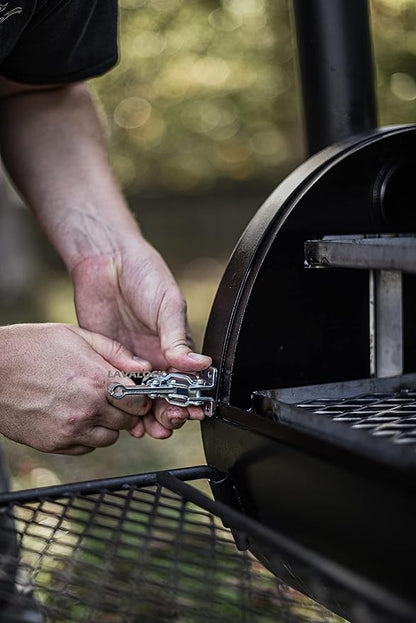 Total Control Offset Smoker Mod Kit for Oklahoma Joe's, and Most Other Offset Smokers Includes Gaskets, Lid Latches and Charcoal Basket (for Oklahoma Joe's Longhorn)