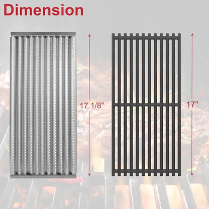 Emitter Plates and Cooking Grates Parts for Charbroil TRU-Infrared 463644220 463675016 463642316 466642416 463245518 Gas Grill, Grill Replacement for G362-2100-W1 G369-0030-W1