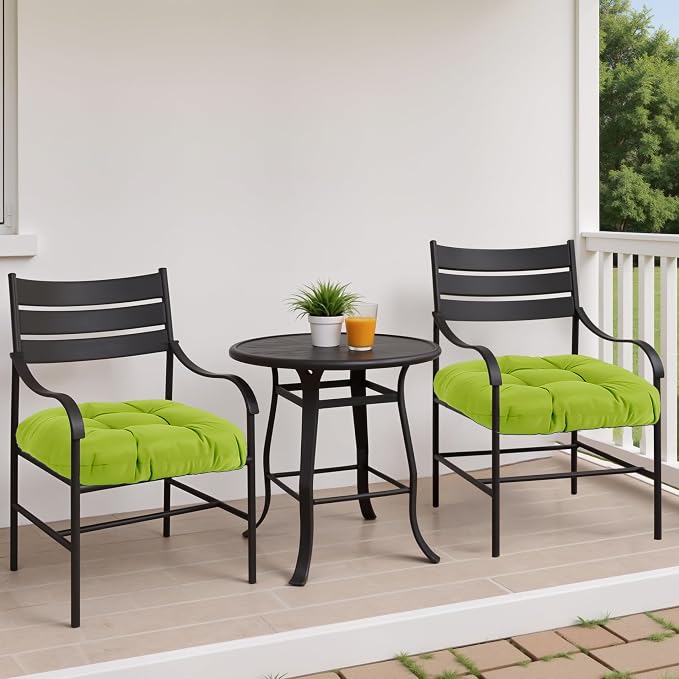MTMR 2Pcs Outdoor Chair Cushions, Patio Furniture Seat Pads, Waterproof | 2Pcs , waterproof cover, PP cotton, u-shaped, no-fading, thick patio seat pads for outdoor wicker furniture in yard, 19x19x4