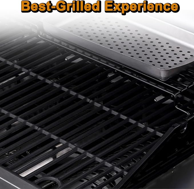 463365021 Grill Grates Replacement Parts for Charbroil Performance 4 Burner Grill Parts 463351021 463350722 Char Broil 463352521 463354021 463365522 G426-0005-W1 G426-0004-W1 Cast Iron Cooking Grates