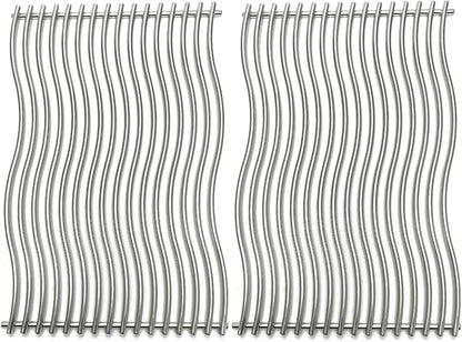 17-3/4" Stainless Steel 2Pack Waved Cooking Grids Grates Replacement Parts for Napoleon Rogue 425 Gas Grill S83013