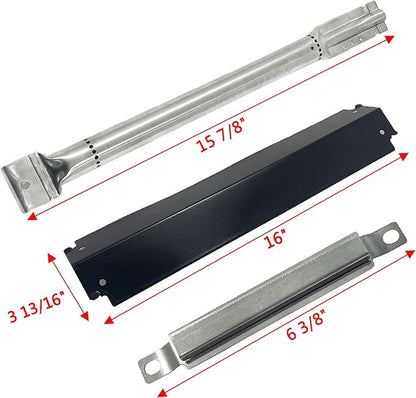 Parts Kit DG101 Replacement for Charbroil Gas Grill Burners,Heat Plates and Crossover Tubes, for grill mode 461261508 461262006 463248108 463268008