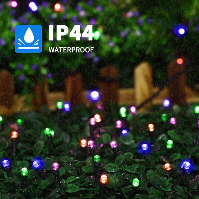 105ft 300 LED Christmas String Lights, Christmas Tree Light | End-to-End Plug 8 Modes UL Certified Outdoor Indoor Fairy Lights for Tree, Garden, Party, Wedding, Holiday (Multicolor)